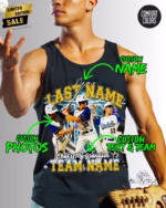 Personalized Baseball Tank Top - Retro Design